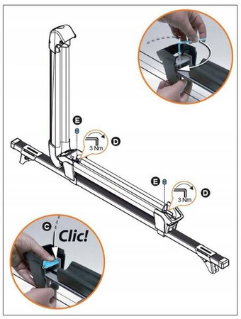 Držiak nosiča lyží Ski Rack 6