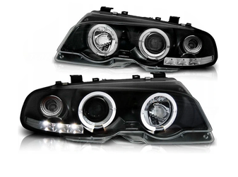 Svetlomety BMW E46 Coupe 99-03 Ringi Black