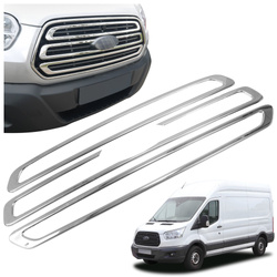 Lišty prednej masky GRILL Ford Transit 2013+