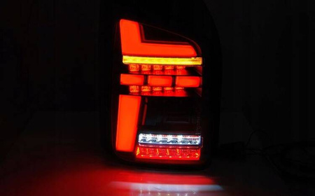 Full LED červené dymové LED žiarovky pre VW T5 10-15