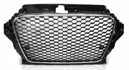 AUDI A3 8V 12-16 RS LOOK CHROME BLAC predná mriežka