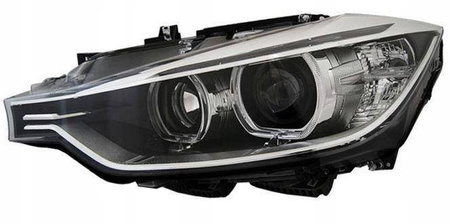 Svetlomety BMW F30 F31 Angel Eyes LED čierne