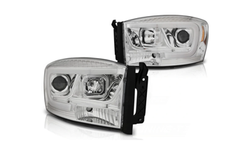 Svetlomety Dodge Ram 06-08 Tube Light Chrome