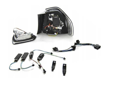 LED svetlá Bmw E90 05-08 Červená biela LED lišta