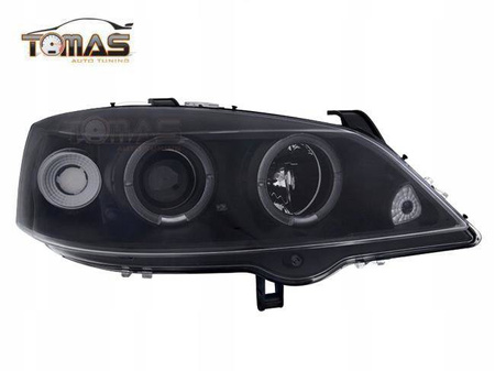 Svetlomety Opel Astra G BLACK RINGI