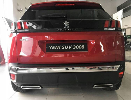 Lišty zadného nárazníka Peugeot 3008 16+