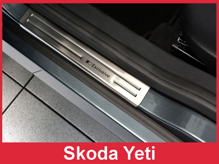 Krytky prahov Škoda Yeti (oceľové)
