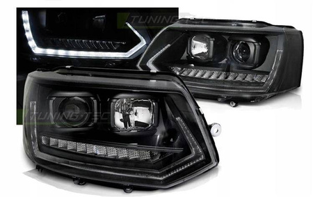 Žiarovky Vw T5 2010-2015 led trubice čierna t6 vzhľad dts