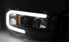DODGE RAM SVETLOMETY 02-06 TRUBKOVÉ SVETLO ČIERNE