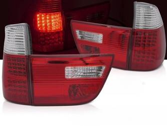 ČERVENO-BIELE LED žiarovky pre BMW X5 E53 99-03