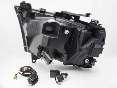 Svetlomety full LED čierne pre Dodge Ram 19-22