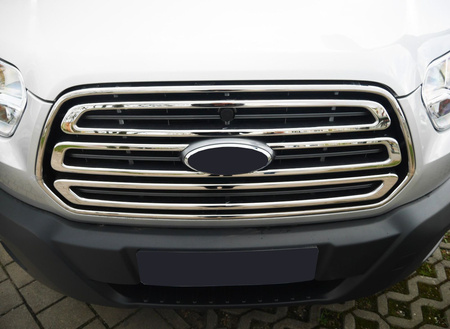 Lišty prednej masky GRILL Ford Transit 2013+