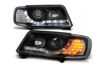 Svetlomety Audi 100 C4 90-94 Denné svetlo čierne