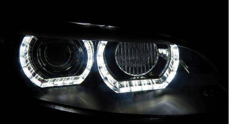 Bmw E92 čierne DRL XENON svetlomety