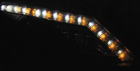 Svetlomety Seat Ibiza 6j 08-12 čierne smerové led