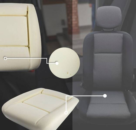 Penová špongia na sedáky pre IVECO DAILY 2006-
