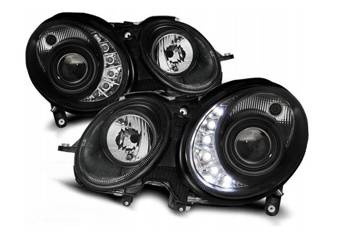 Nové svetlá Mercedes W211 E-class 02-06 Black Led