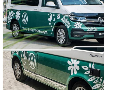 Bočné lišty dverí VW T6.1 2019 - DLHÉ