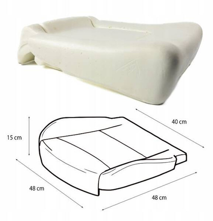 Penový podsedák pre Renault Master 1998-2010