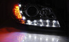 Seat Ibiza 6l 02-08 chrómové led svetlomety