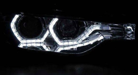 Bmw F30 F31 11-15 led chróm drl svetlomety