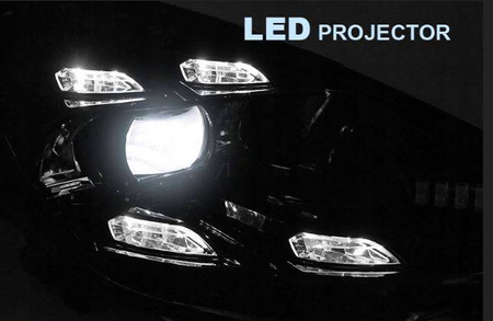 Full LED čierne svetlomety pre Porsche Cayenne