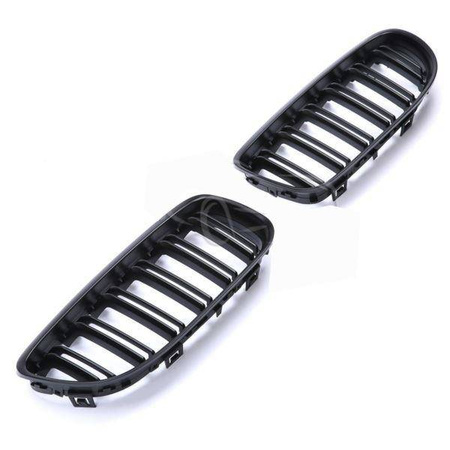 MRIEŽKA (OBLIČKOVÁ) BMW E90 08-11 DVOJITÁ ČIERNA MATNÁ