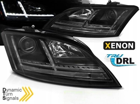Audi Tt lampy 06-10 8j čierne Led Drl Dts Xenon