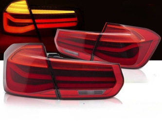 LED zadné svetlá pre BMW F30 11-18 LED bar seq red