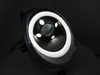 TUBE LIGHT Čierne LED DRL svetlomety pre MINI Cooper F55 / F56 / F57 2014-2017