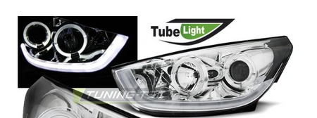 ŽIAROVKY HYUNDAI TUCSON IX35 10-13 LED TRUBICE CHRÓM
