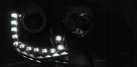 Svetlomety Vw Golf V 5 03-09 led drl čierne