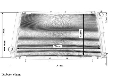 Športový vodný chladič Subaru Impreza GT WRX STI 93-00 TurboWorks