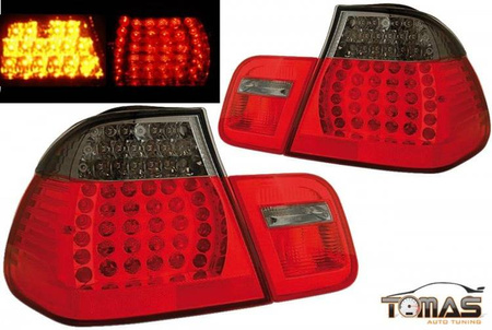 BMW E46 01-05 Sedan Červené dymové LED svetlá