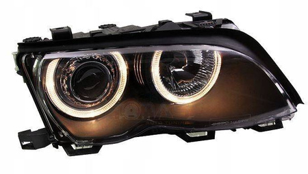Svetlomety BMW E46 RINGI BLACK Sedan/Touring