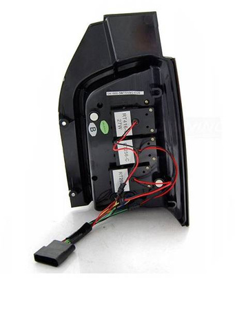 LED svetlá vw t5 10-15 červený dym plný led dts