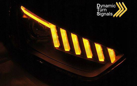 Led Black predné svetlomety pre Audi A4 B8 12-15 rokov