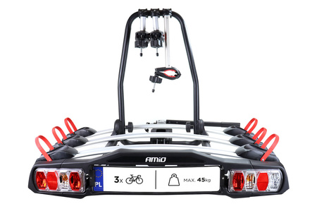 Plošinový nosič bicyklov s háčikom - 3 bicykle TBC-01/3