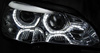 Predné svetlomety nové BMW X5 E70 07-10 RINGS 3D DRL CHR XENON AFS