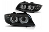 BMW E90 E91 09-11 Drl čierne xenónové krúžky 3d lampy