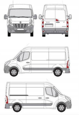 Strešný nosič Renault Master L2H2