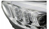 Chrómové LED svetlomety pre Mercedes w205 14-18