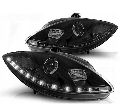 Svetlomety Seat Leon BLACK DAYLIGHT