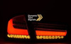 BMW F30 11-15 LED BAR SEQ RED SMOKE čelovky