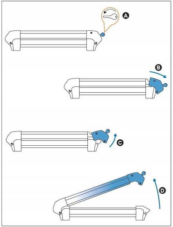 Držiak nosiča lyží Cruz