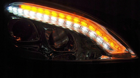 Svietidlá Mercedes W221 triedy S 05-09 Black Led Afs