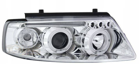 Svetlomety VW Passat B5 3B CHROMOVÉ KRÚŽKY +