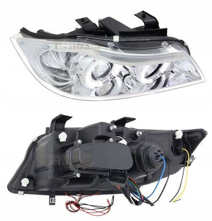 Svetlomety BMW E90/E91 CHROM RINGI