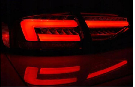 LED r-w dts svetlá pre Audi A4 B8 12-15 sedan