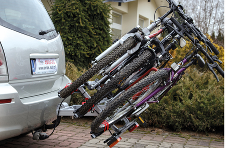 Nosič bicyklov pre 3 bicykle na závesný nosič Titan Amos 7PIN